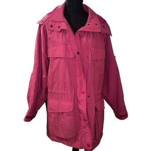 Vintage Eddie Bauer Pink Utility Jacket Weather-Resistant